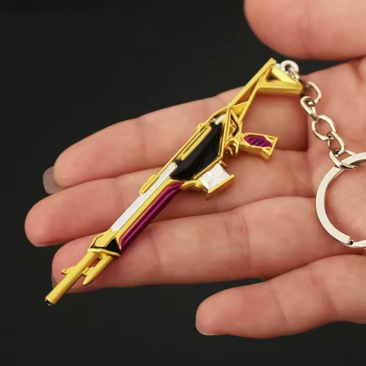 Porte-clé en argent – Skin Guardian Prime Valorant