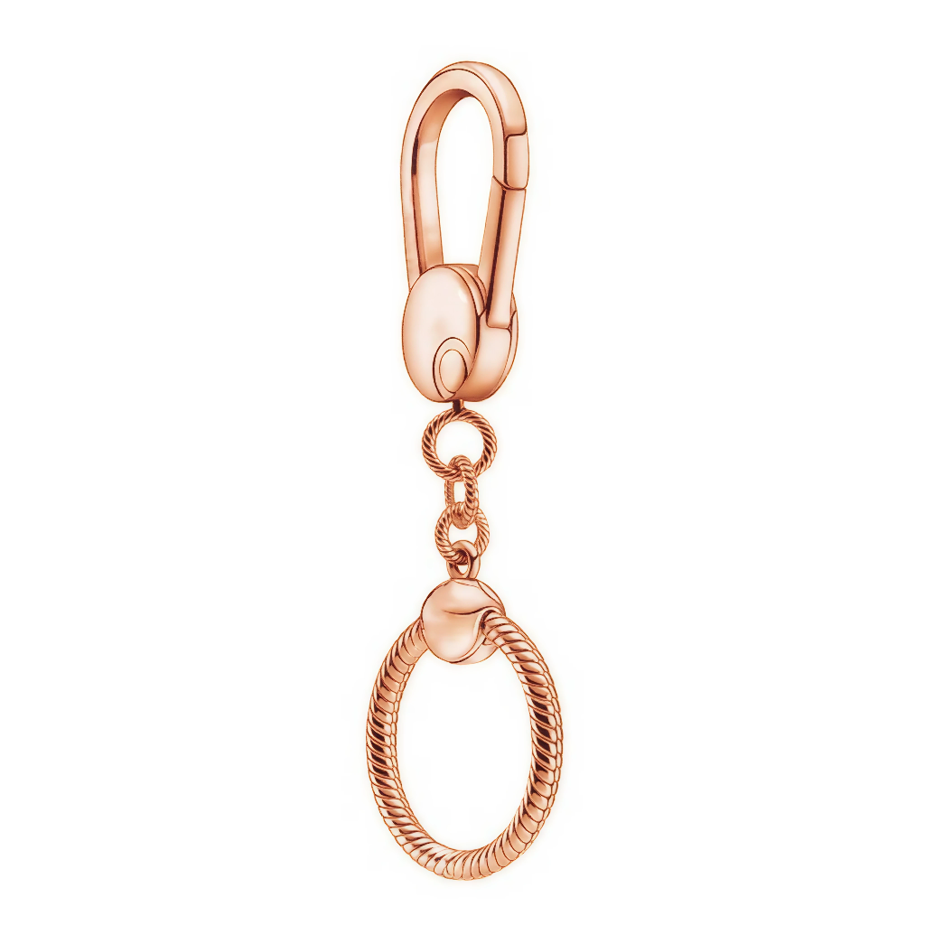 Round Keychain for Charms – Silver, Gold or Rose Gold