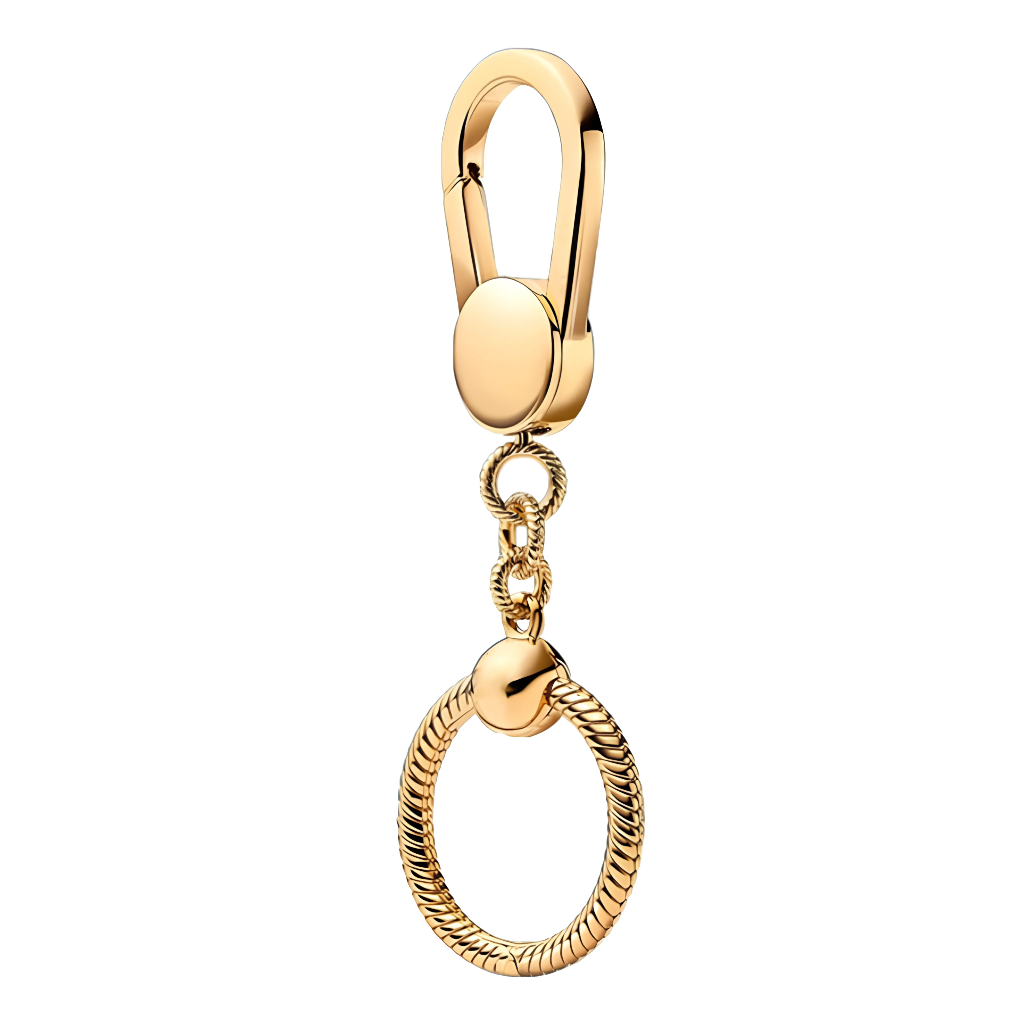 Round Keychain for Charms – Silver, Gold or Rose Gold