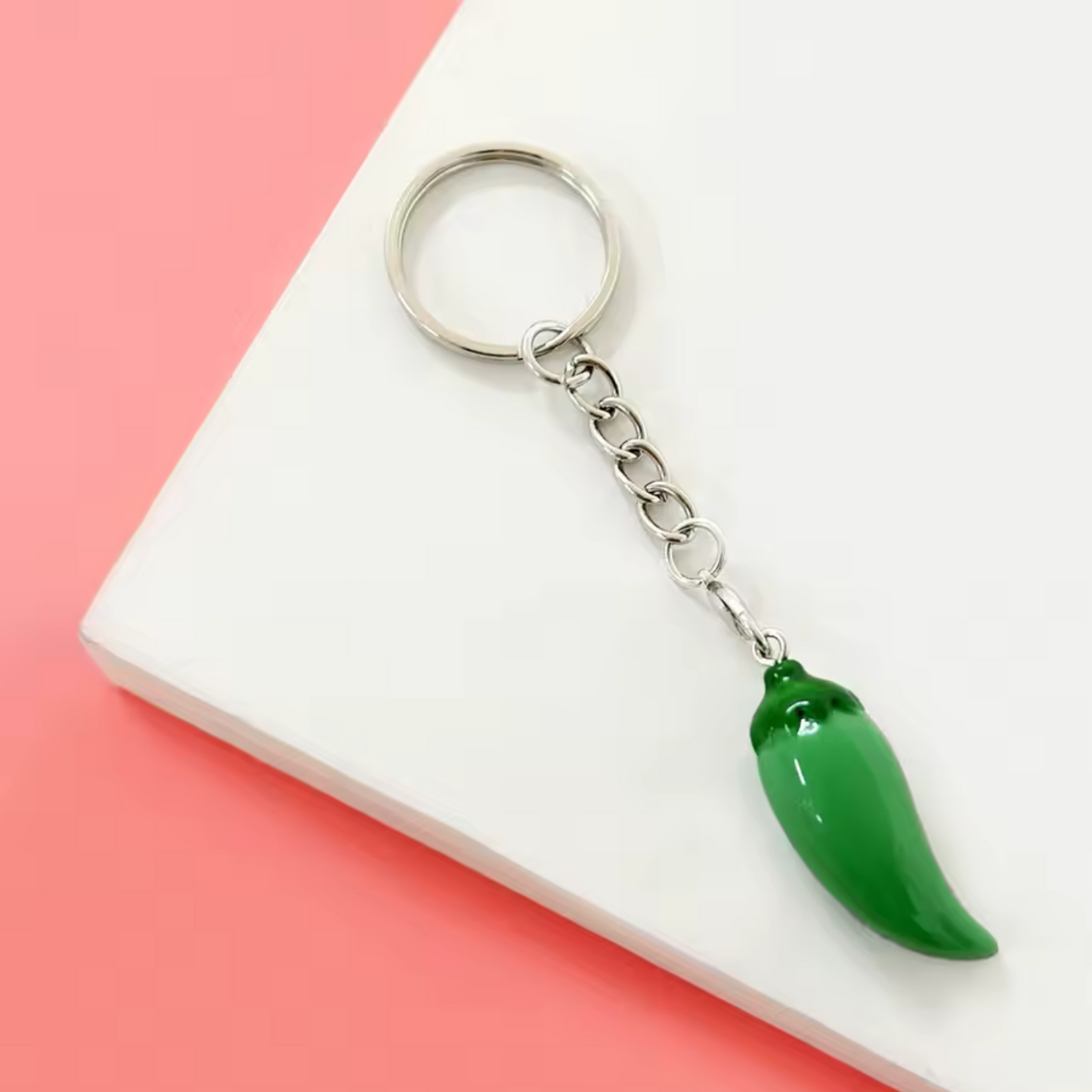 Porte-clé Piment – Rouge, Vert ou Jaune