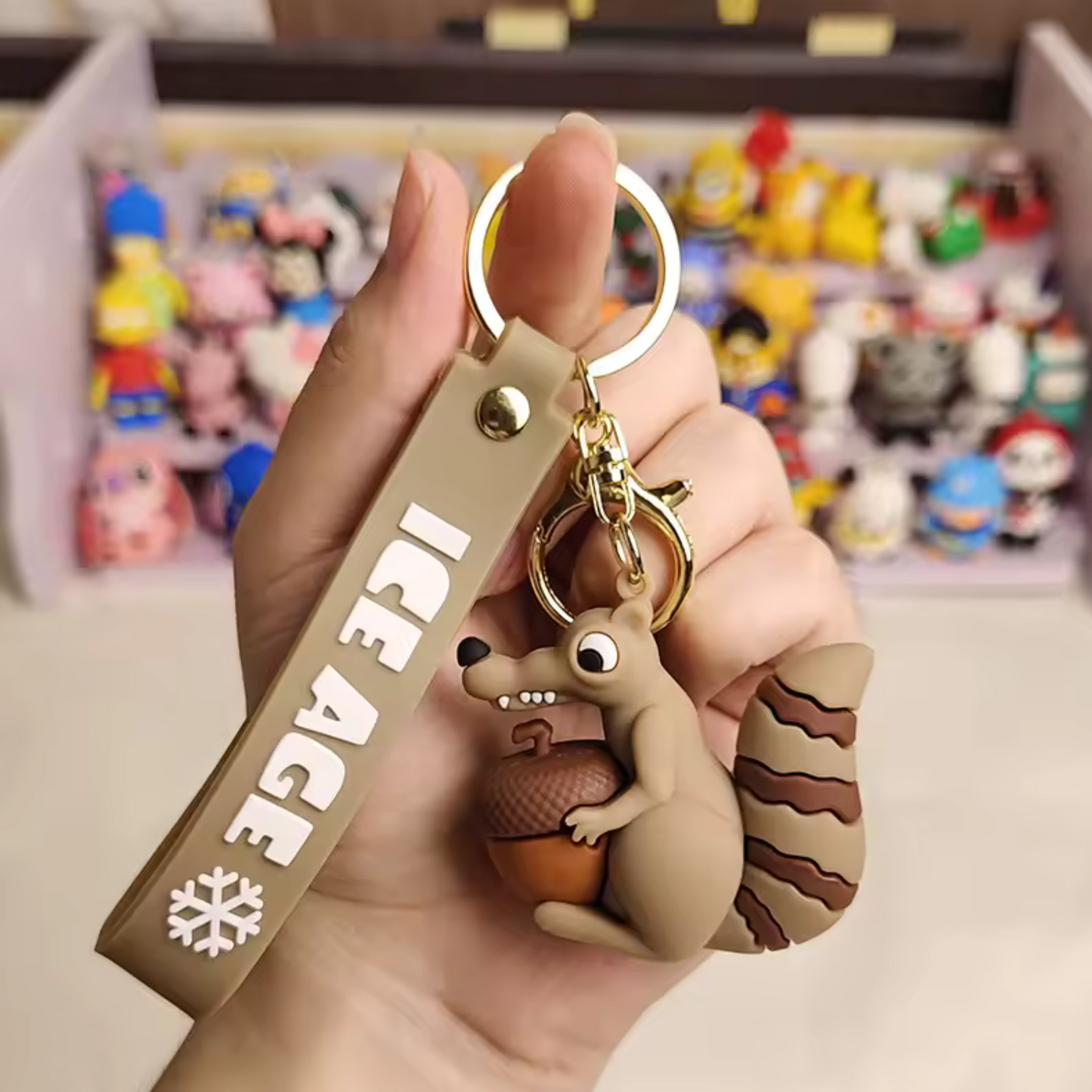 Porte-Clé L’Âge de Glace – Sid, Diego, Scrat et Manny