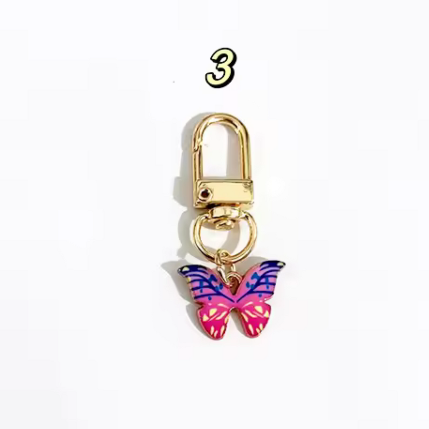 Porte-clé Papillon – 6 coloris pour faire battre des ailes