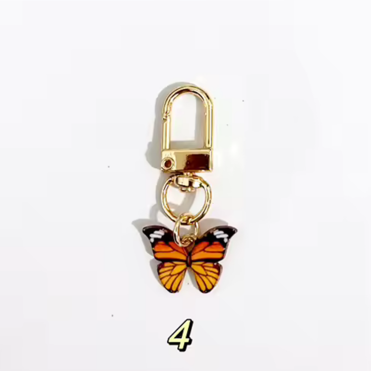 Porte-clé Papillon – 6 coloris pour faire battre des ailes