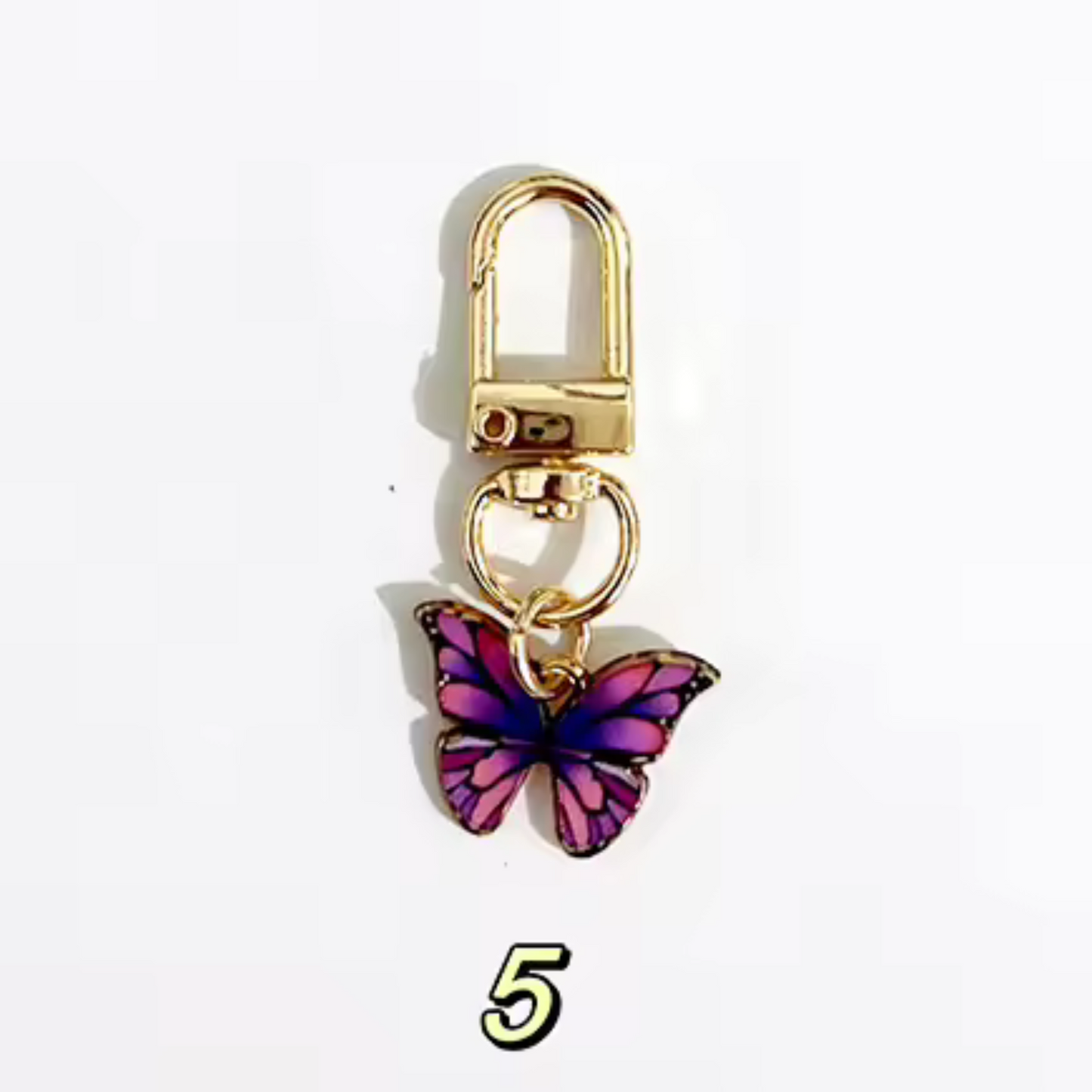 Porte-clé Papillon – 6 coloris pour faire battre des ailes