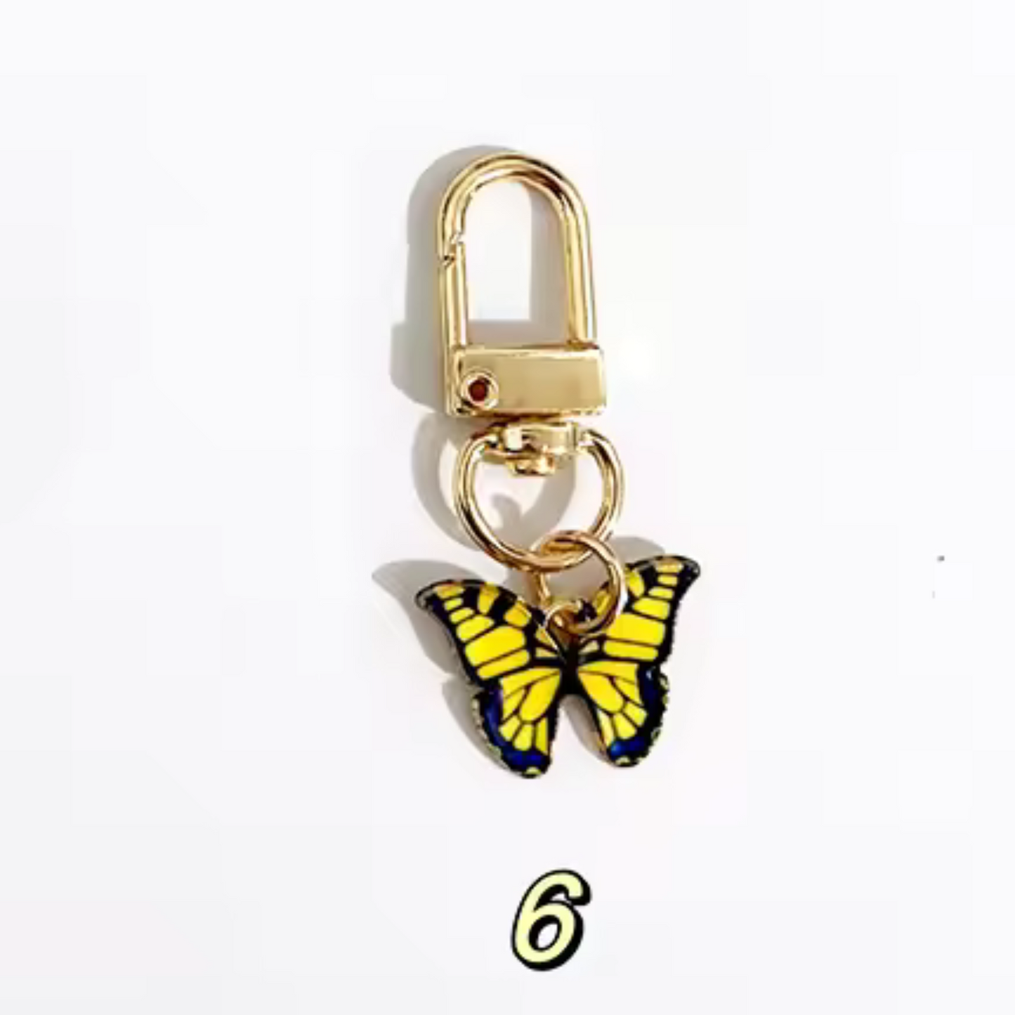 Porte-clé Papillon – 6 coloris pour faire battre des ailes