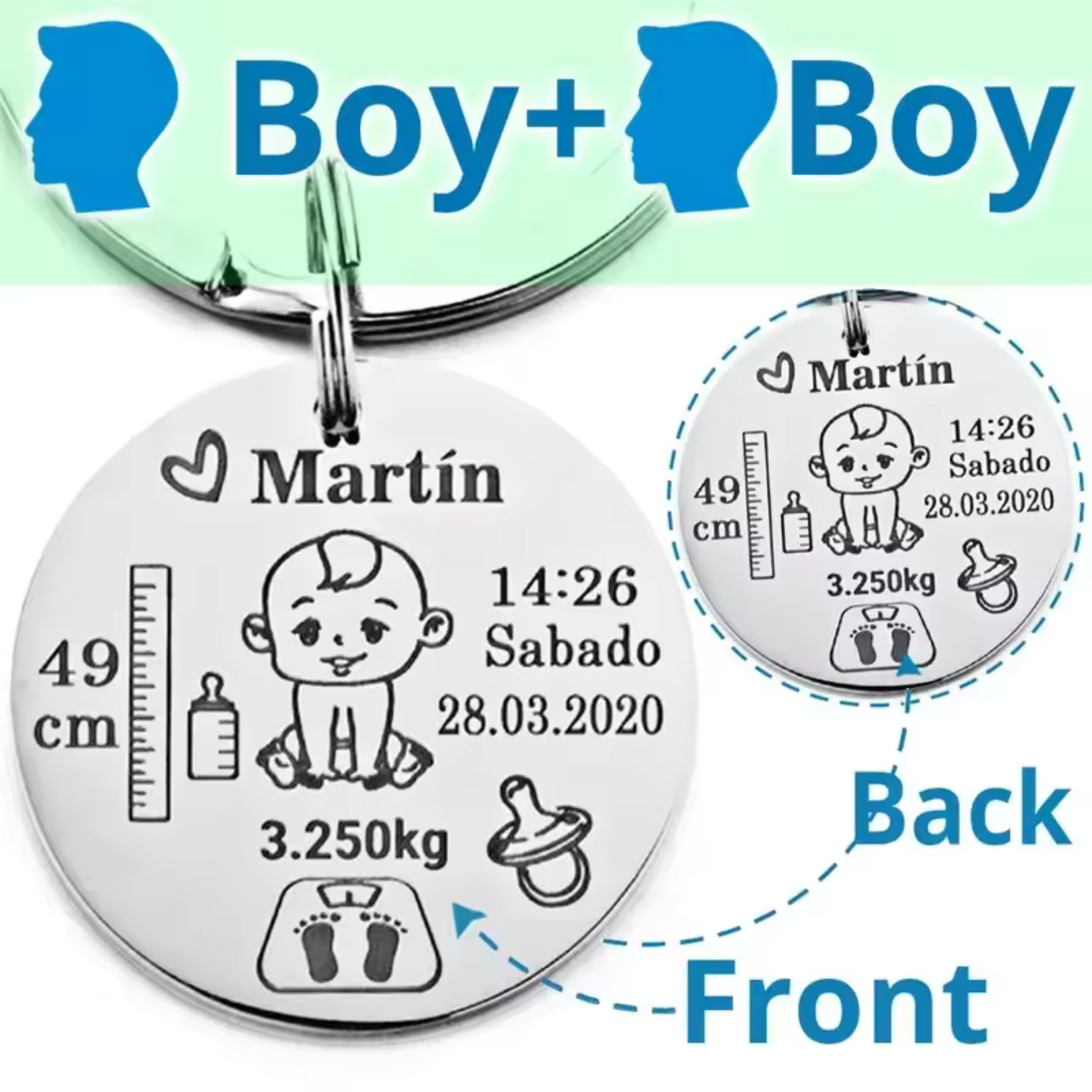 Keychain with your baby (5 models available)