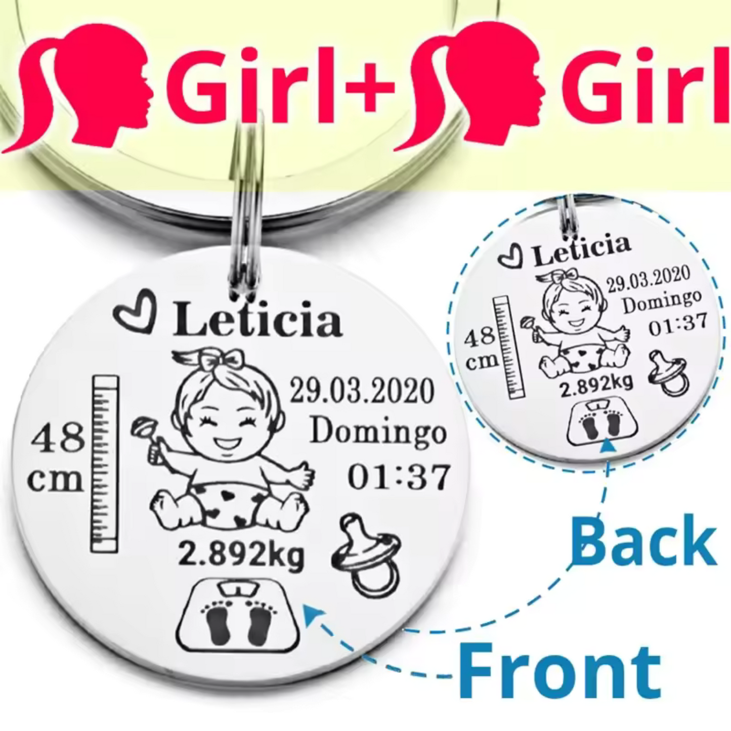 Keychain with your baby (5 models available)