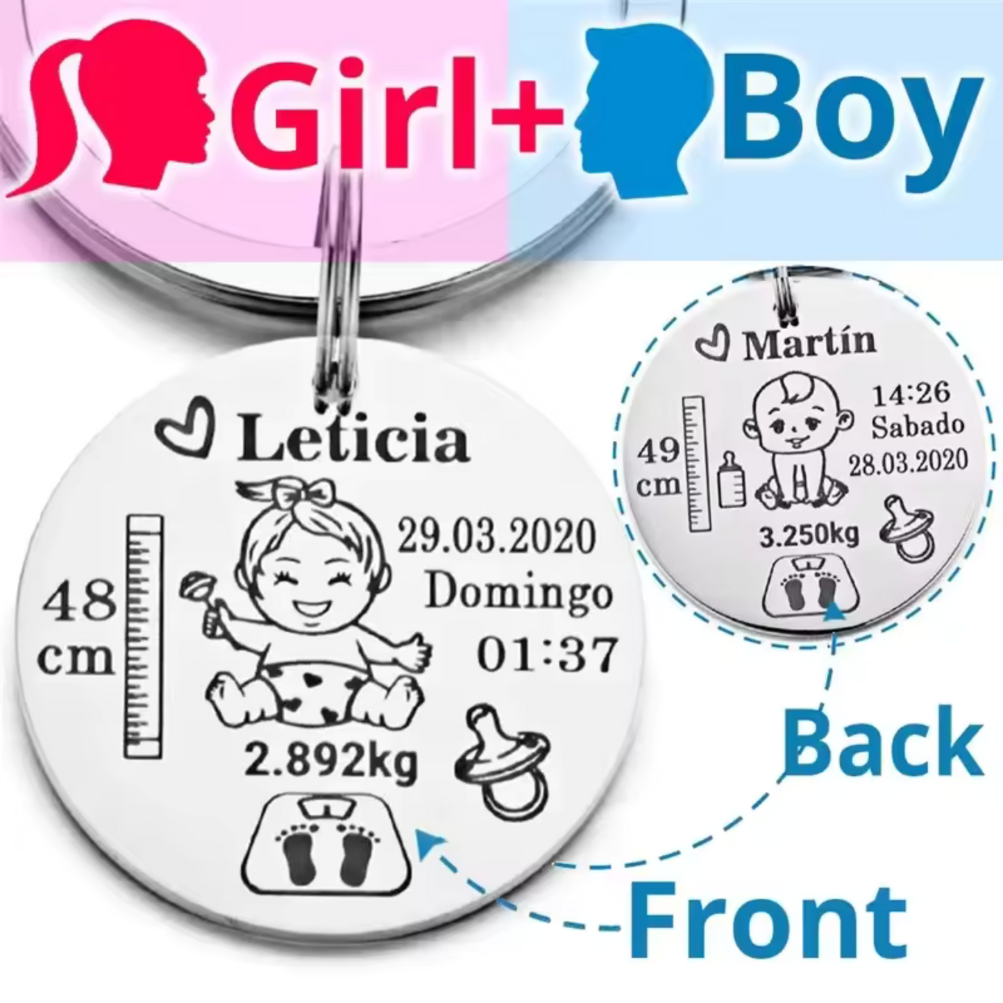 Keychain with your baby (5 models available)