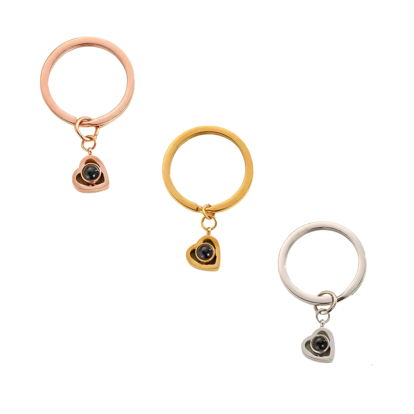 Personalized Photo Projection Keychain (3 colors available)