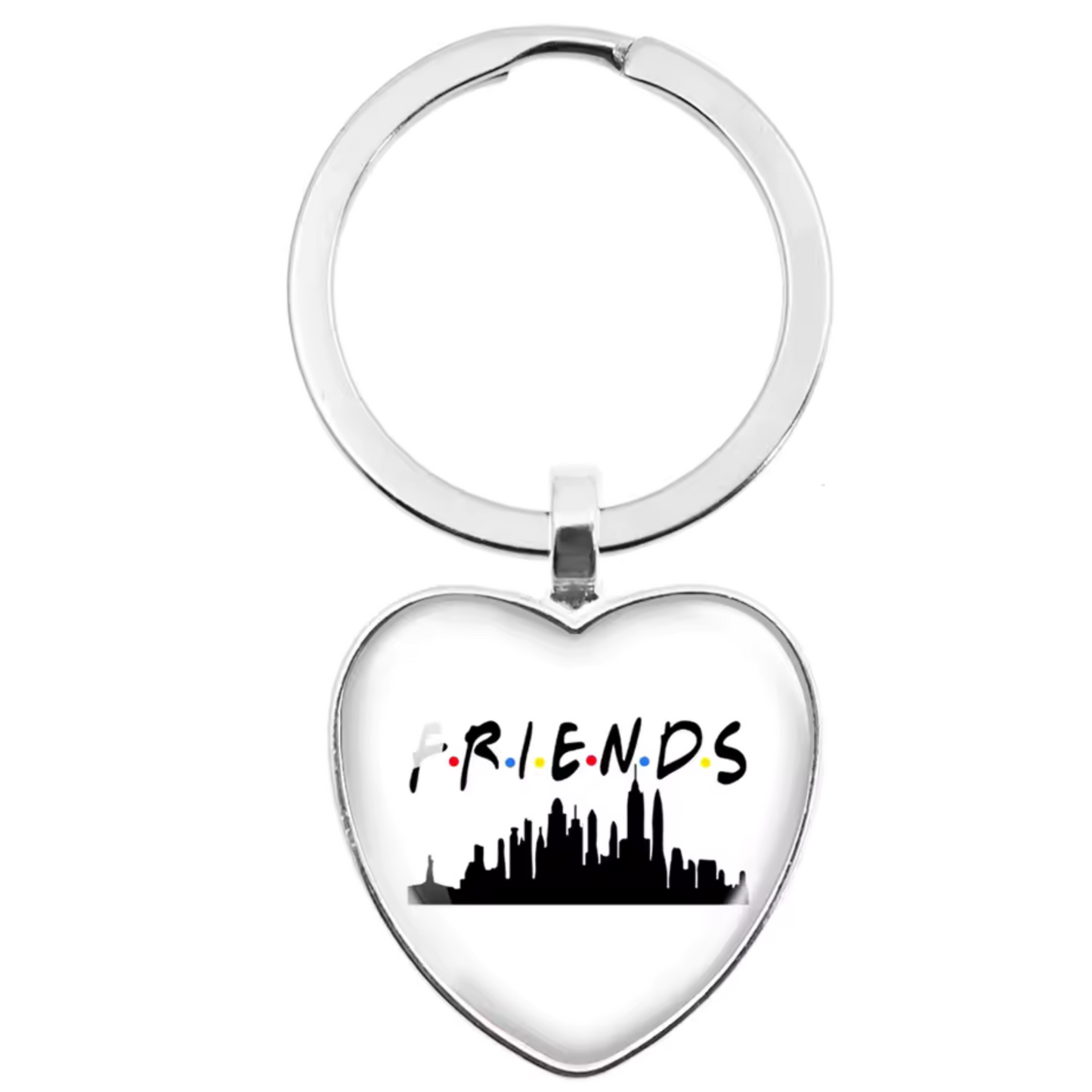 Porte-clé cœur – Collection Friends (15 modèles disponibles)