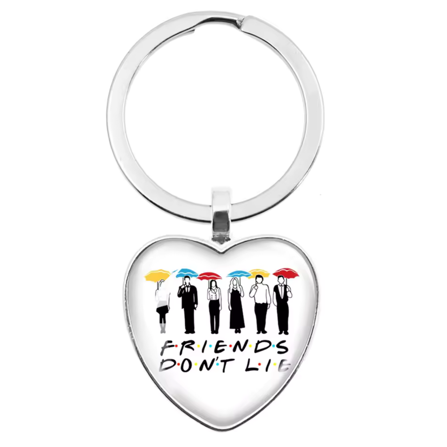 Porte-clé cœur – Collection Friends (15 modèles disponibles)