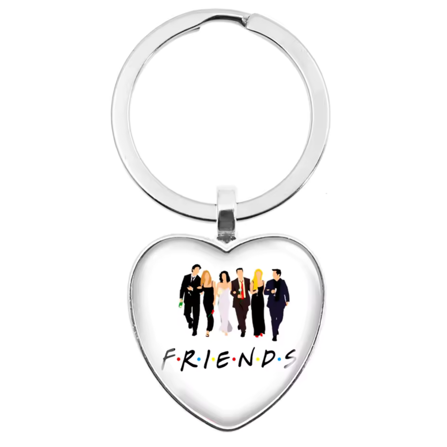 Porte-clé cœur – Collection Friends (15 modèles disponibles)