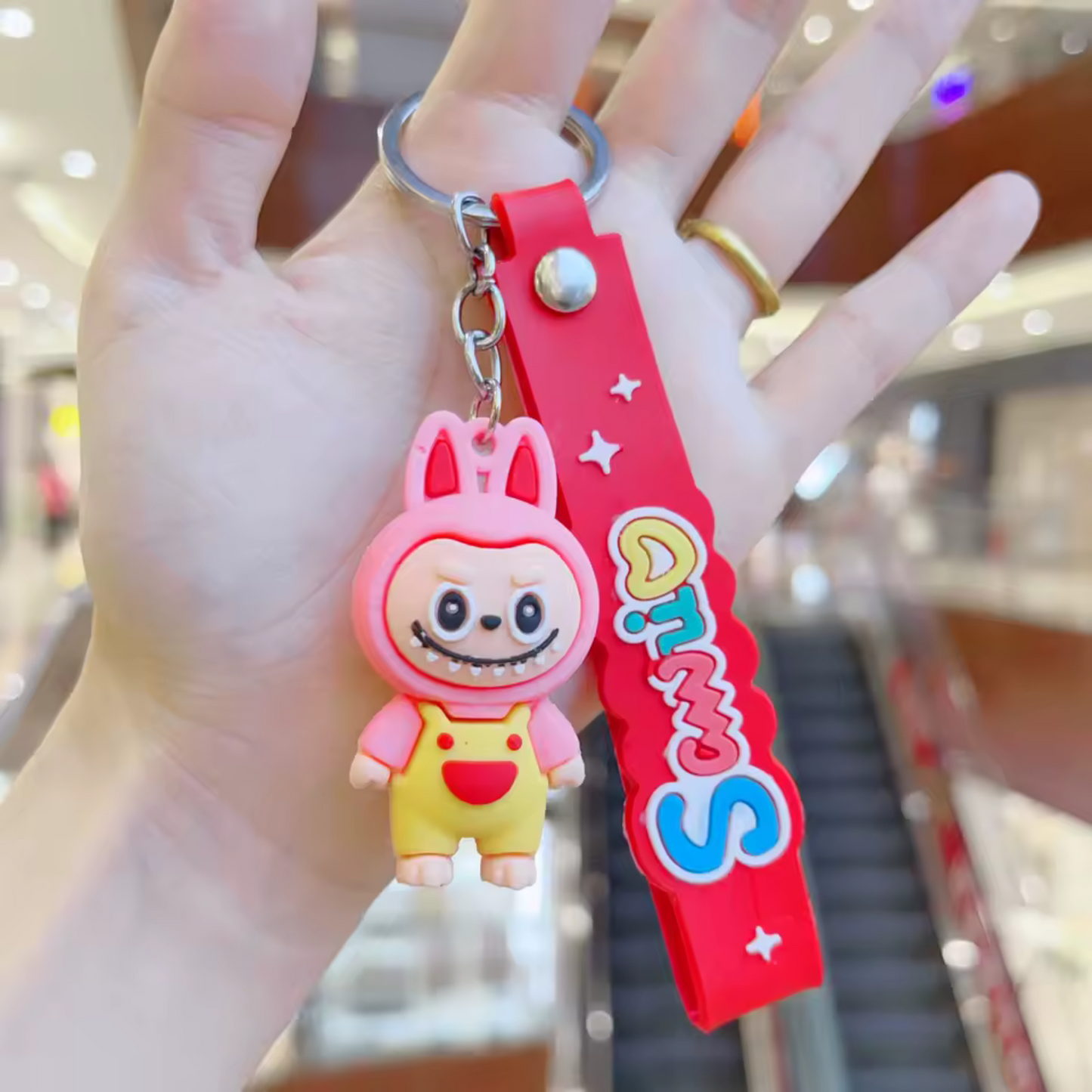 Set of 4 Labubu Plush Keychains – Rewound Softness