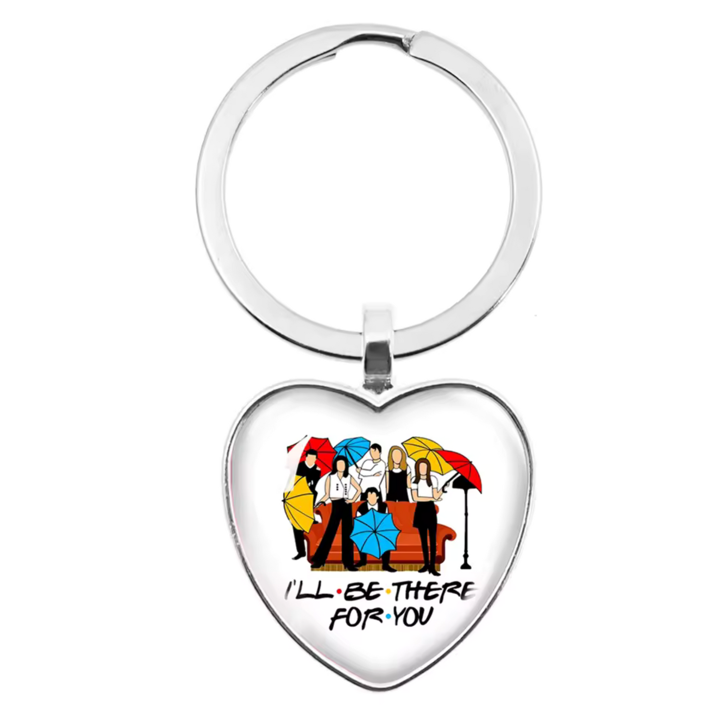 Porte-clé cœur – Collection Friends (15 modèles disponibles)