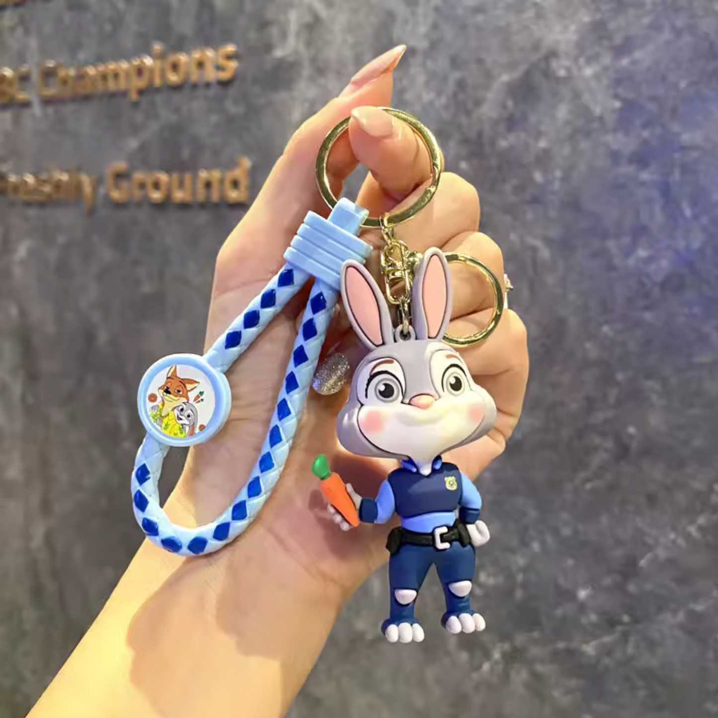 Porte-clé Zootopie – 6 modèles : Judy Hopps et Nick Wilde
