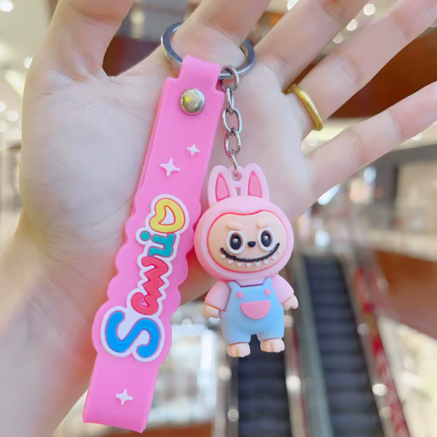 Set of 4 Labubu Plush Keychains – Rewound Softness