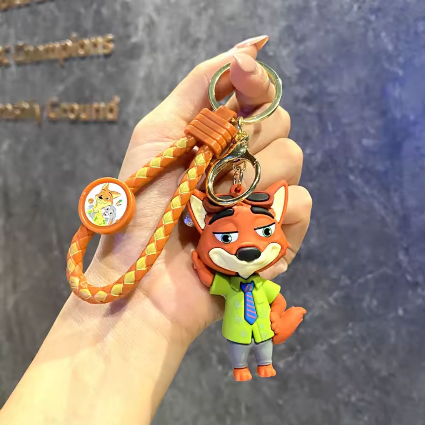 Porte-clé Zootopie – 6 modèles : Judy Hopps et Nick Wilde