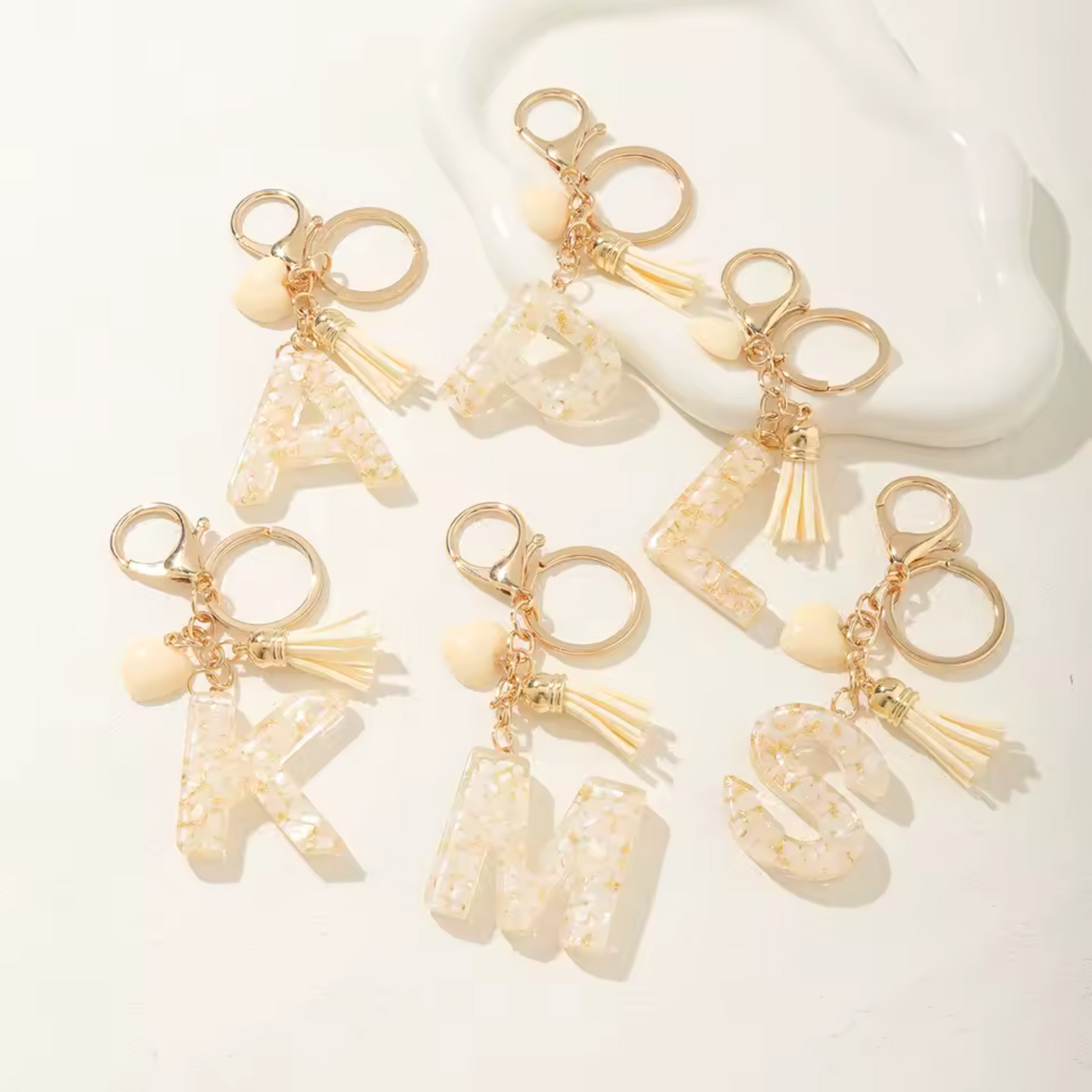 Alphabet Keychain – Stylish Letters (5 colors available)
