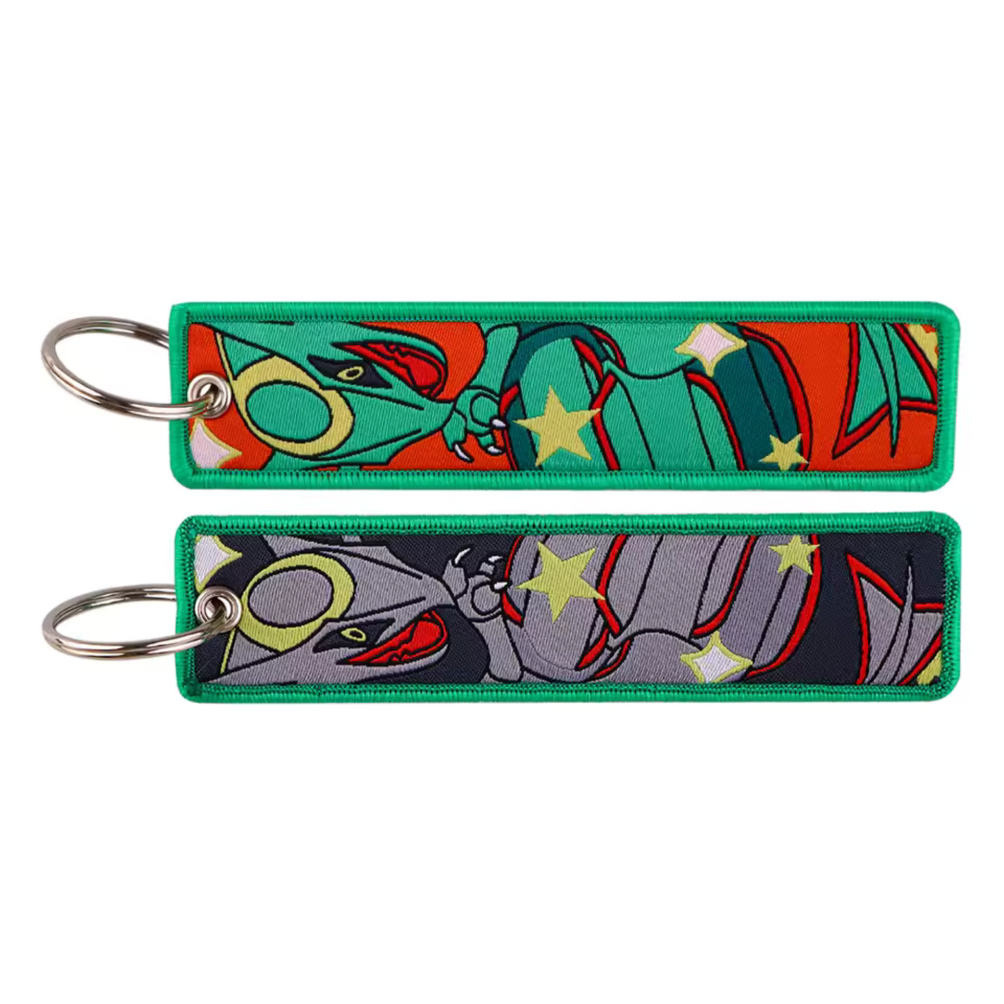 Long Pokémon Rayquaza Keychain – The Celestial Power of Your Style