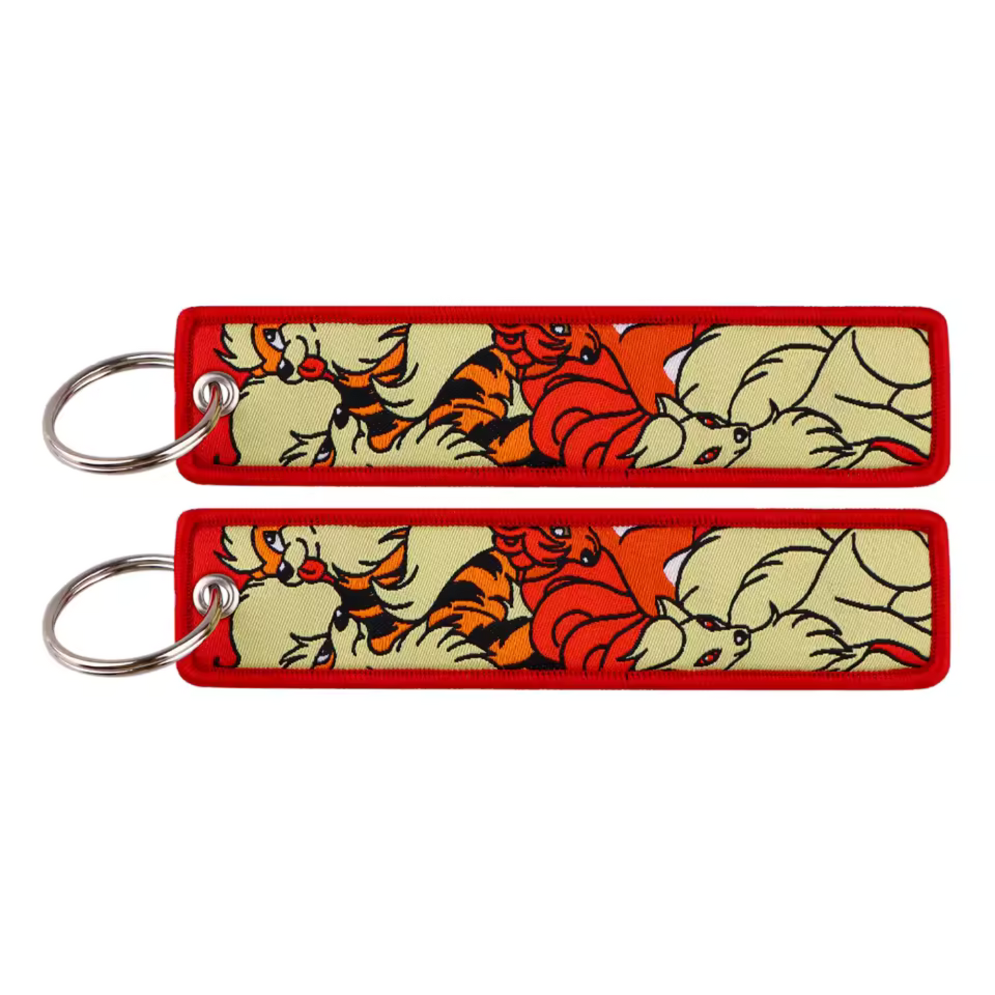 Long Pokémon Arcanine, Vulpix & Ninetales Keychain – The flamboyant elegance of your style