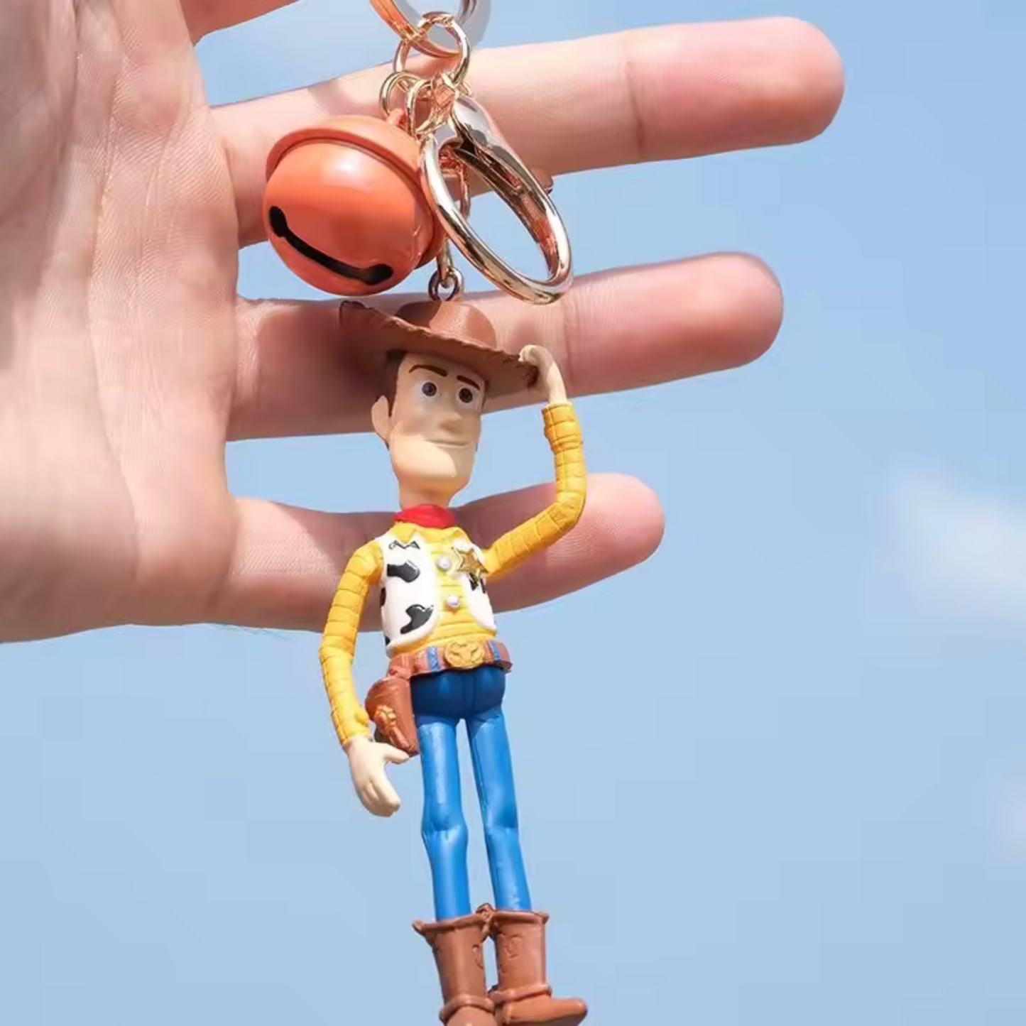 Porte-clé Toy Story – 4 modèles : Buzz l’Éclair & Woody avec clochette
