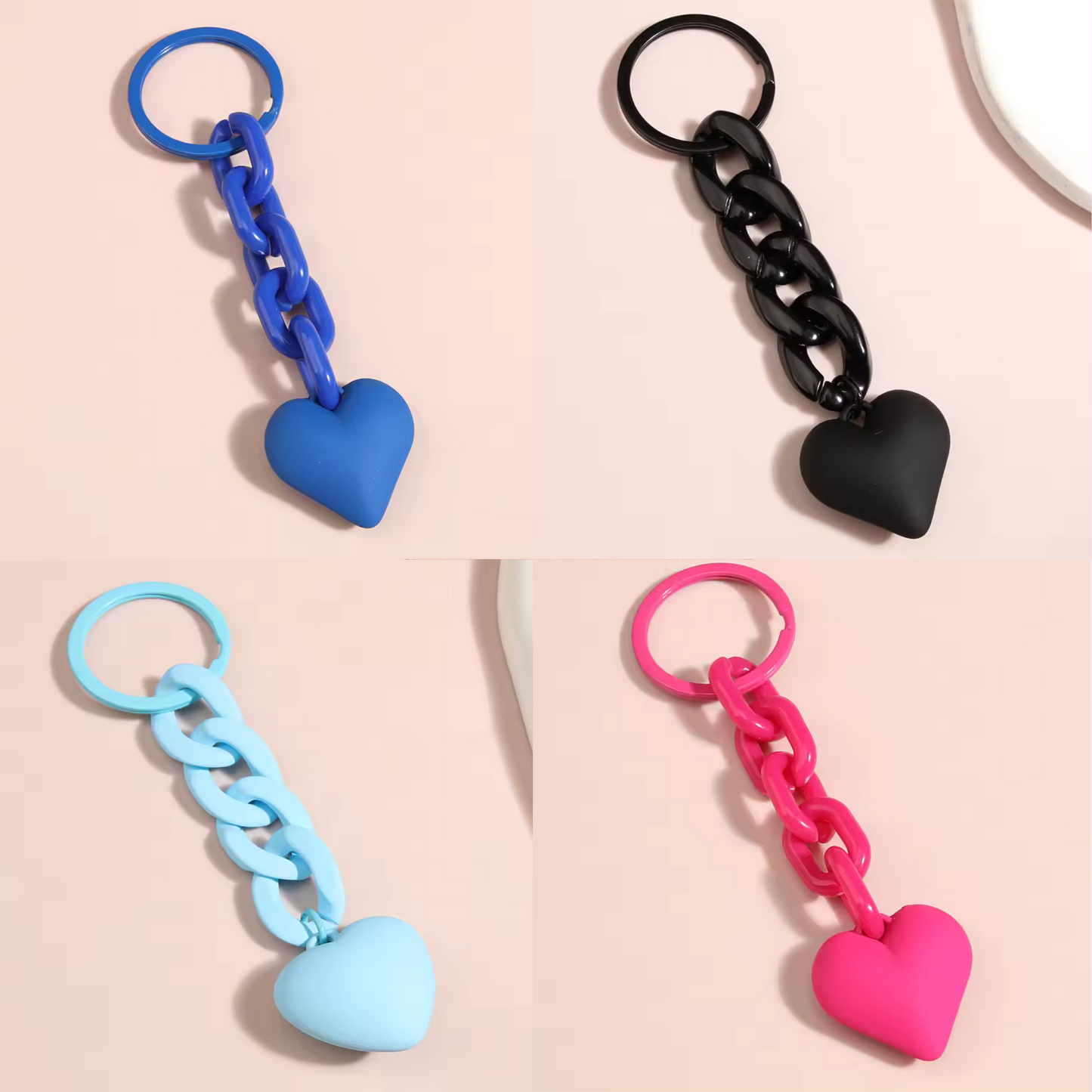 Chain with Heart (14 colors available)