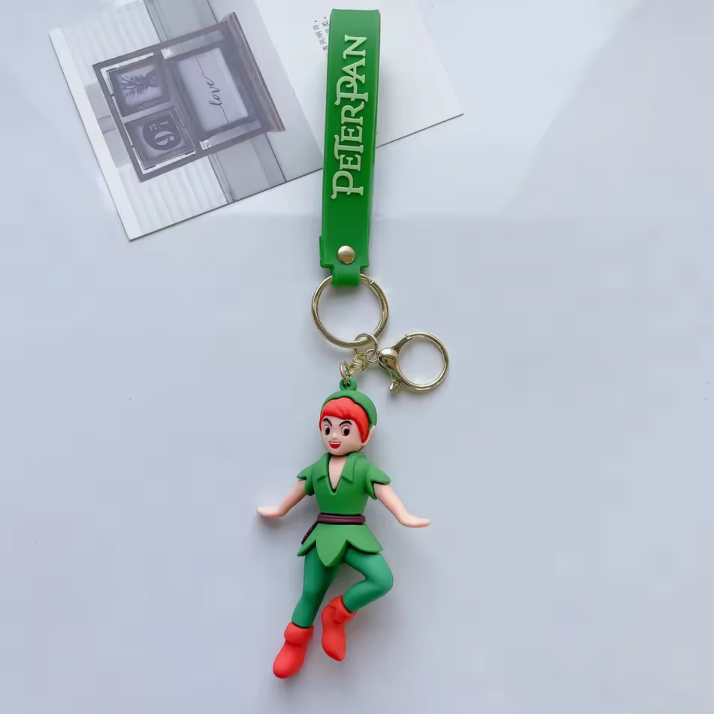 Porte-clé Peter Pan – 3 modèles : Peter, la Fée Clochette et le Capitaine Crochet