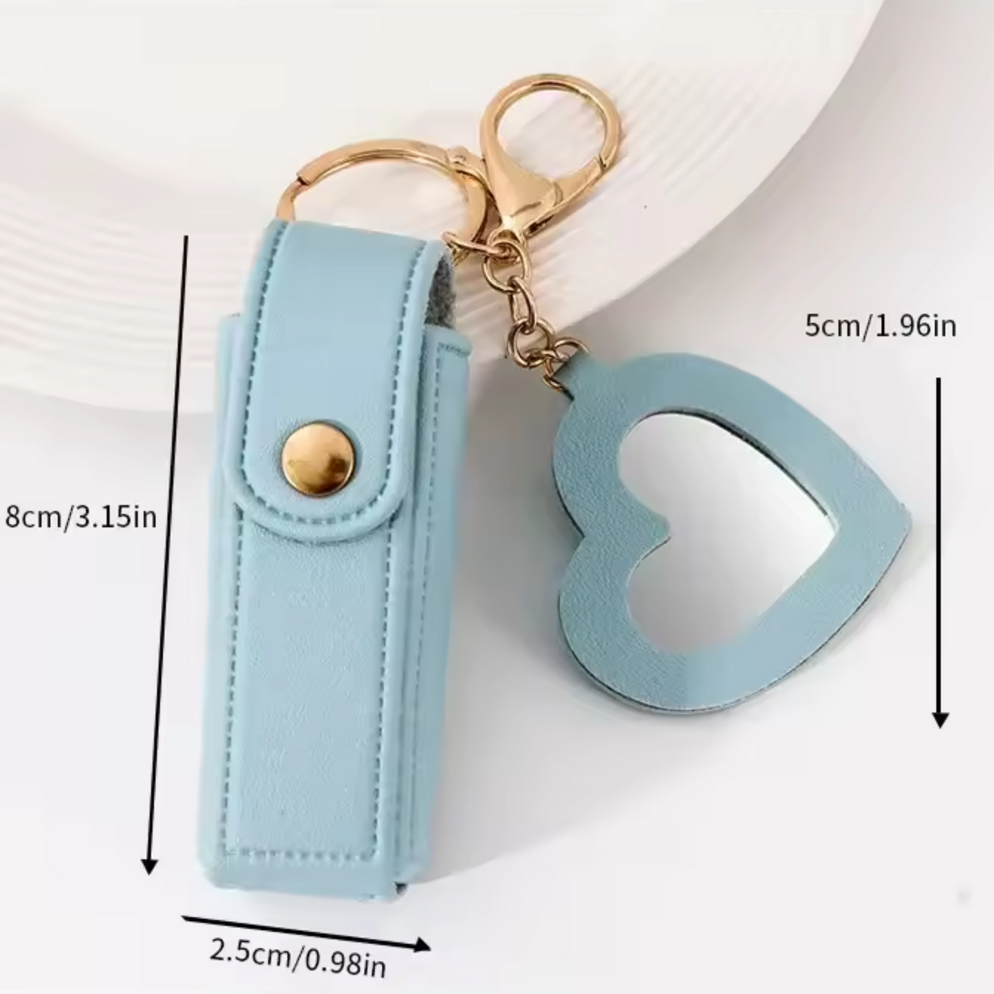 Heart Lipstick Pouch with Mirror – 8 models available