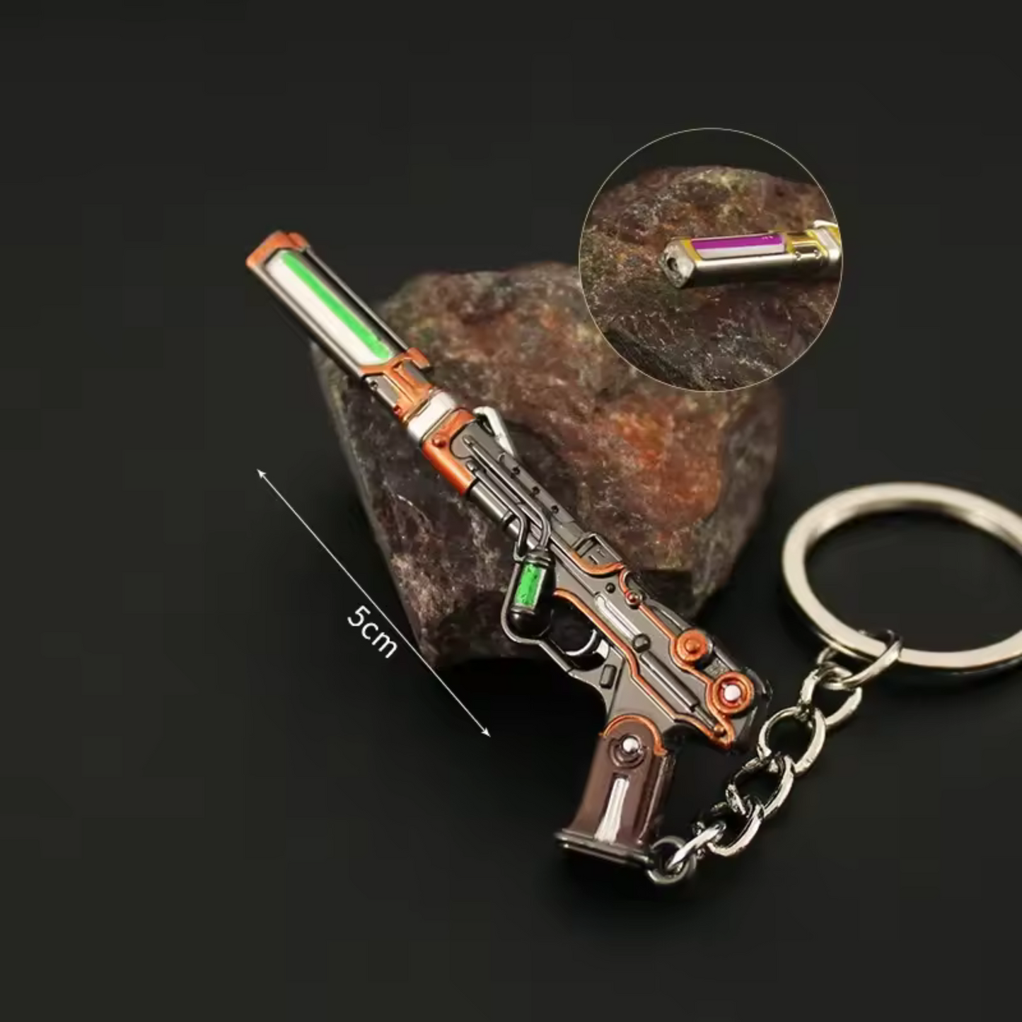 Porte-clé en argent – Skin Ghost Magepunk Valorant (2 coloris disponibles)