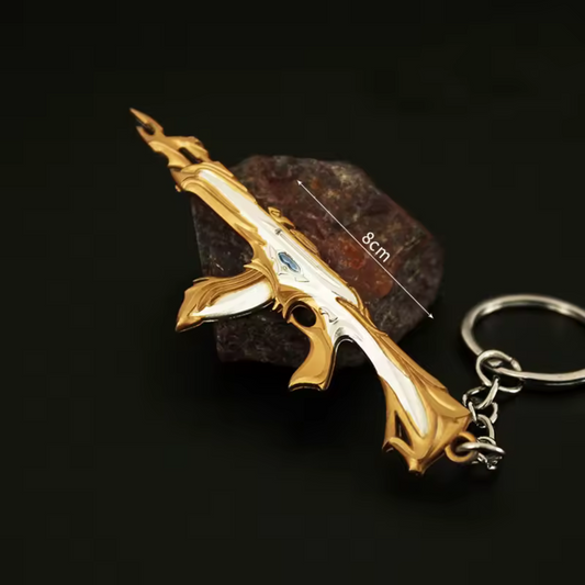 Porte-clé en argent – Skin Vandal Forsaken Gold Valorant