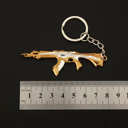 Porte-clé en argent – Skin Vandal Forsaken Gold Valorant