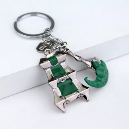 Porte-clé en argent – Thresh The Chain Warden (Lanterne et Faucille) League of Legends