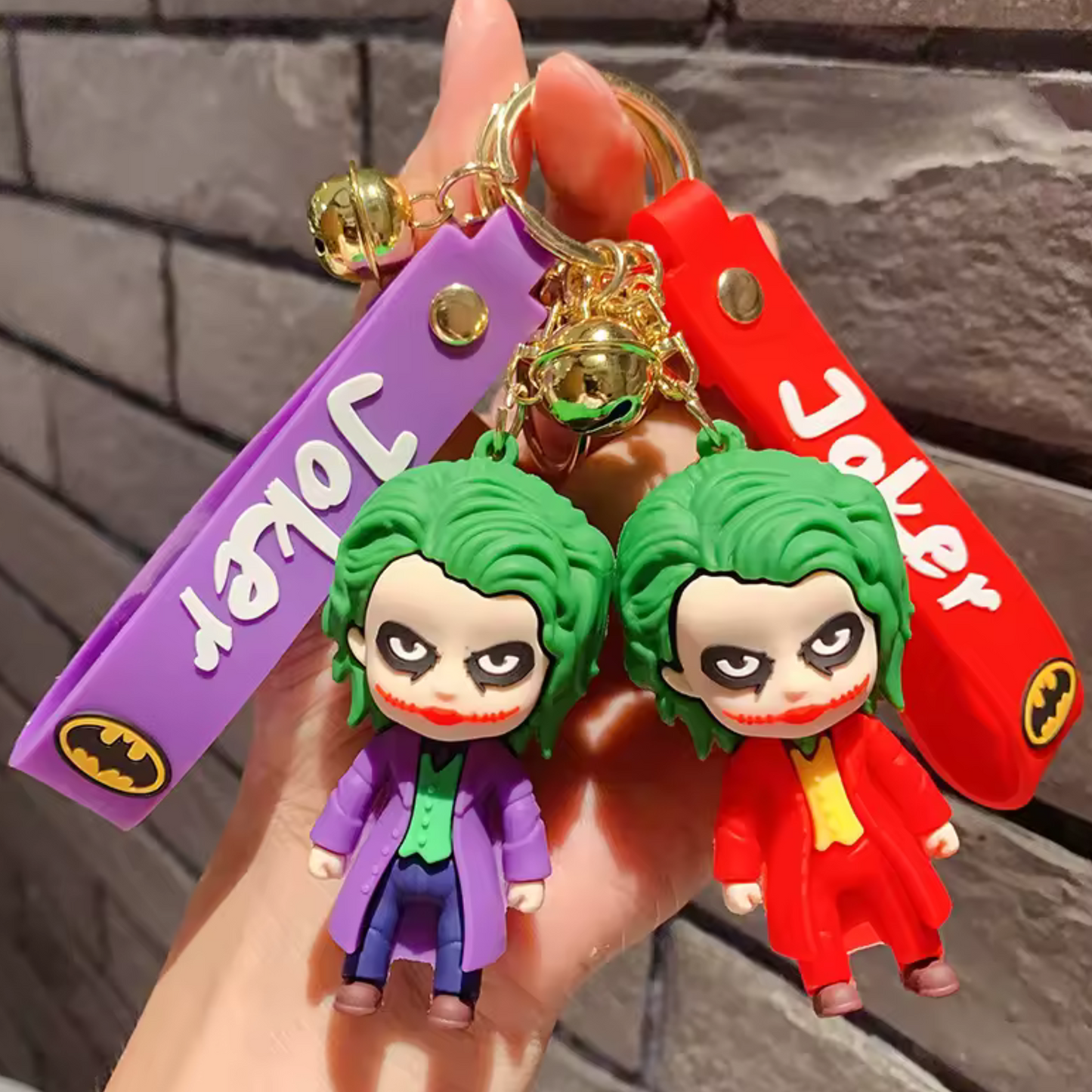 Porte-clé Joker (2 coloris différents) – Le chaos en poche