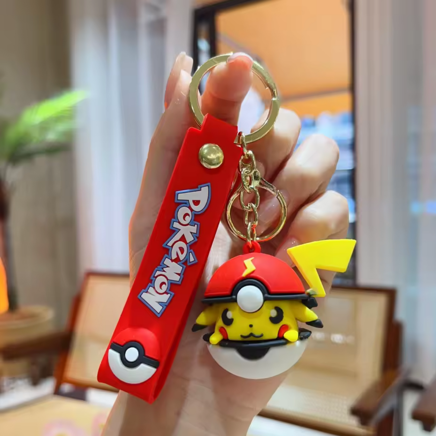 Pokémon-Schlüsselanhänger – 4 Modelle: Pokémon kommen aus dem Pokéball