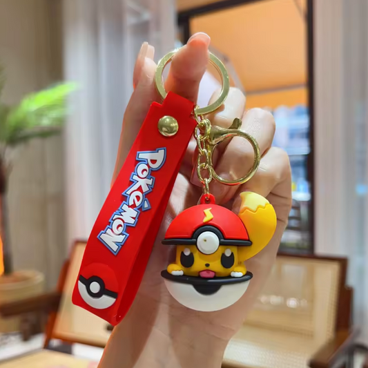 Pokémon Keychain – 4 models: Pokémon coming out of the Pokéball