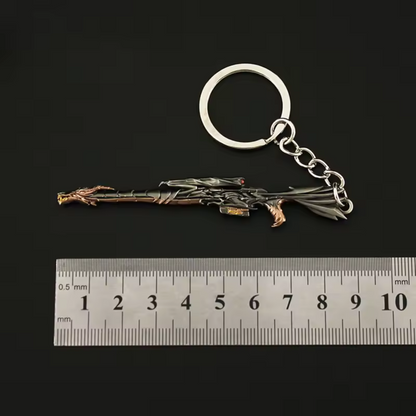 Porte-clé en argent – Skin Operator Elderflame Valorant