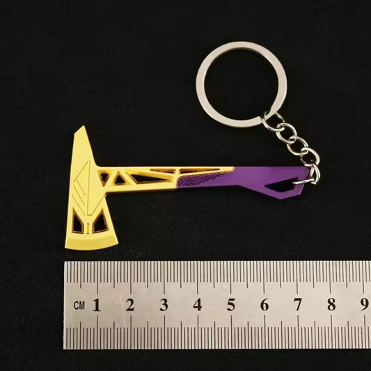Porte-clé en argent – Skin Hache Prime Valorant