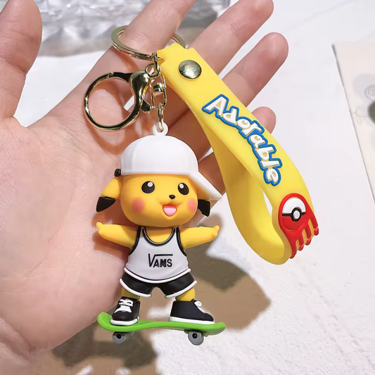 Pikachu Sports Keychain – 4 models: Basketball, Soccer &amp; Boxing