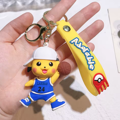 Porte-clé Pikachu Sportif – 4 modèles : Basket, Soccer & Boxe