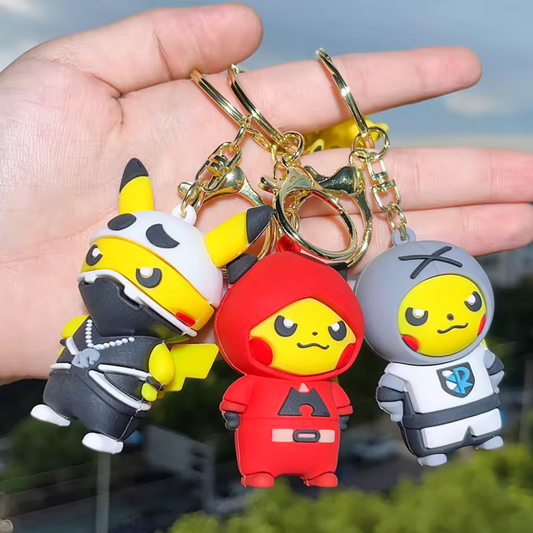 Pikachu Ninja Keychain – 3 designs available for stealthy lightning fans