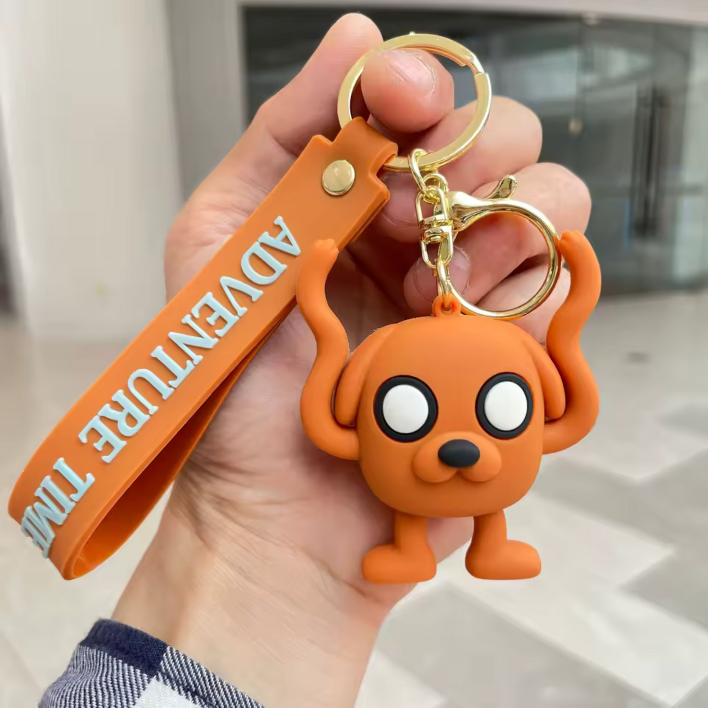 Porte-clé en Silicone Adventure Time – 2 Modèles : Jake et Cake