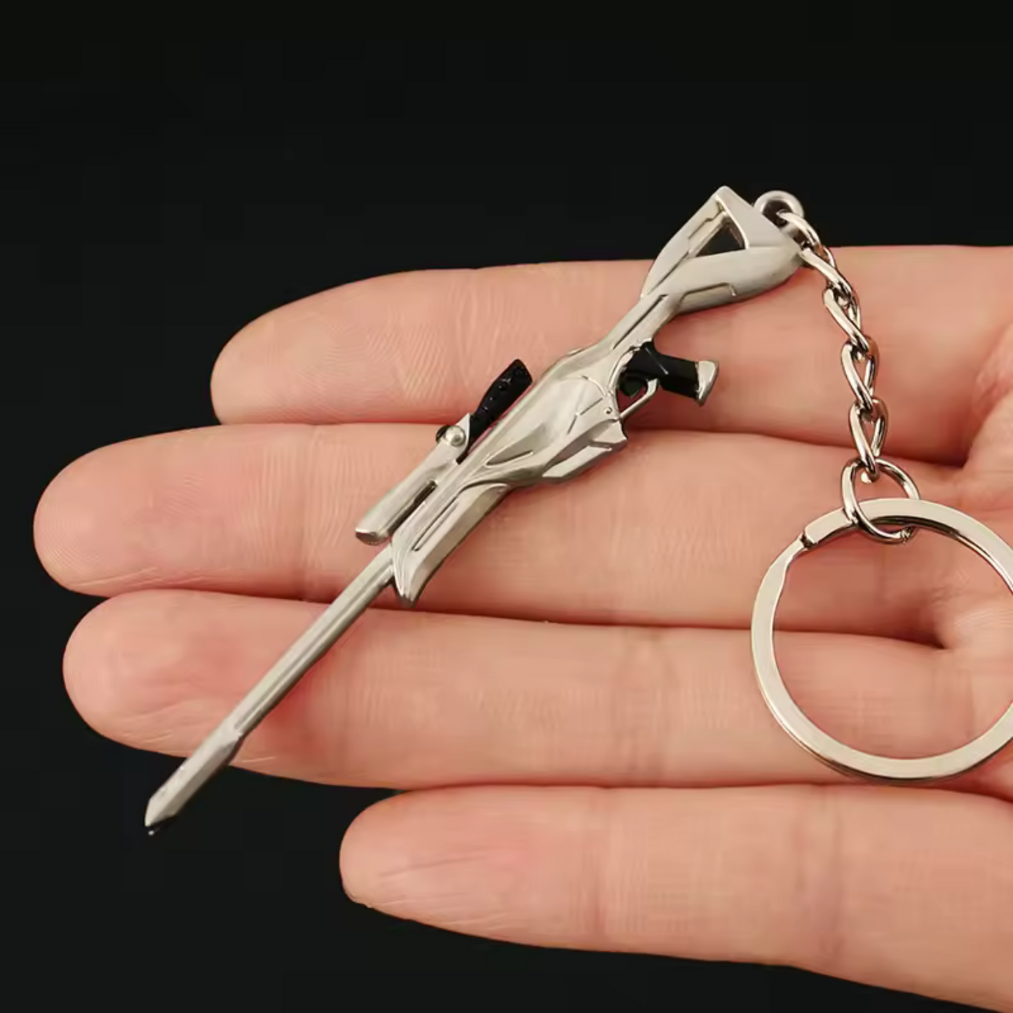 Porte-clé en argent – Skin Ion sur Operator Valorant