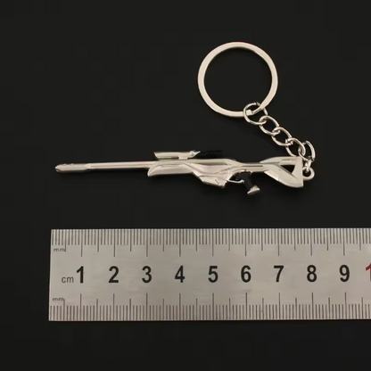 Porte-clé en argent – Skin Ion sur Operator Valorant