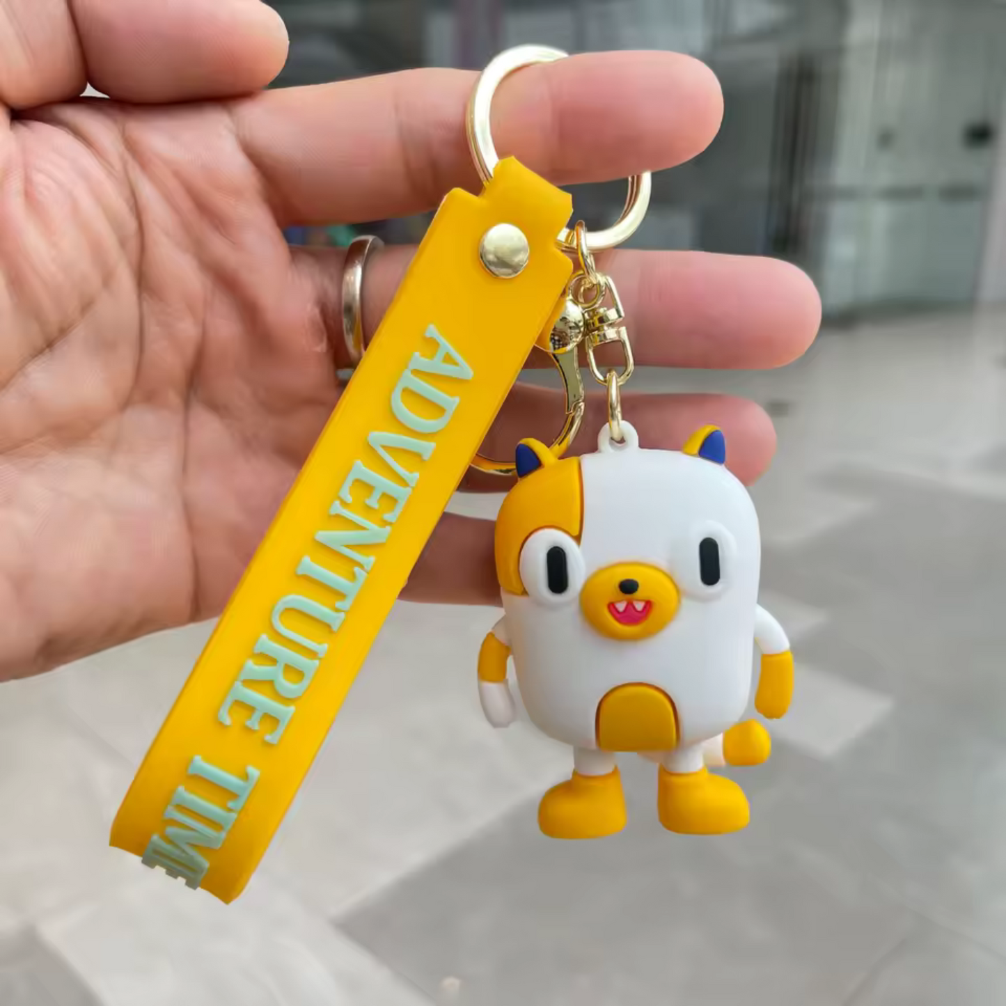 Porte-clé en Silicone Adventure Time – 2 Modèles : Jake et Cake
