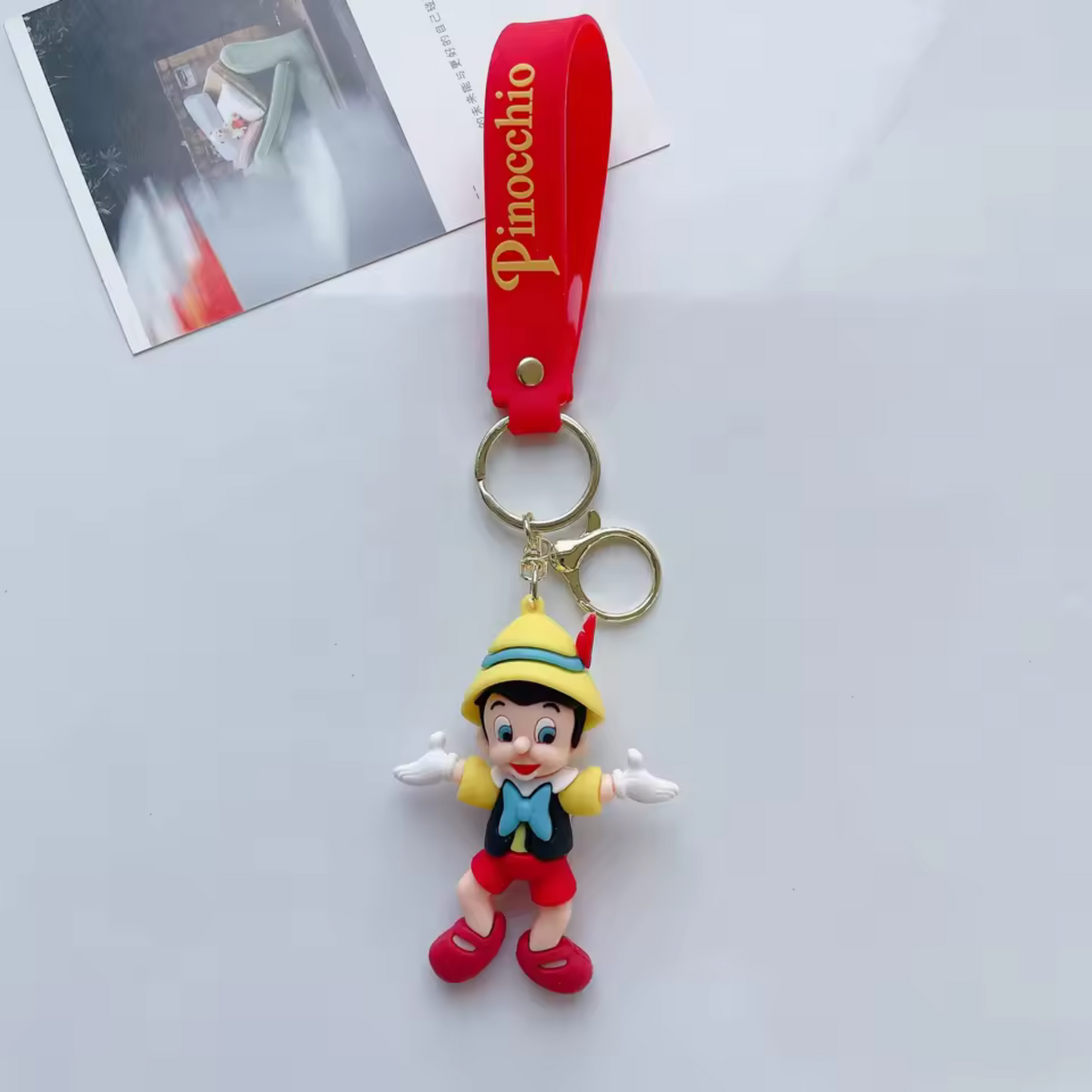 Pinocchio Silicone Keychain - 3 Models