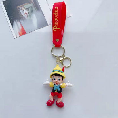Pinocchio Silicone Keychain - 3 Models