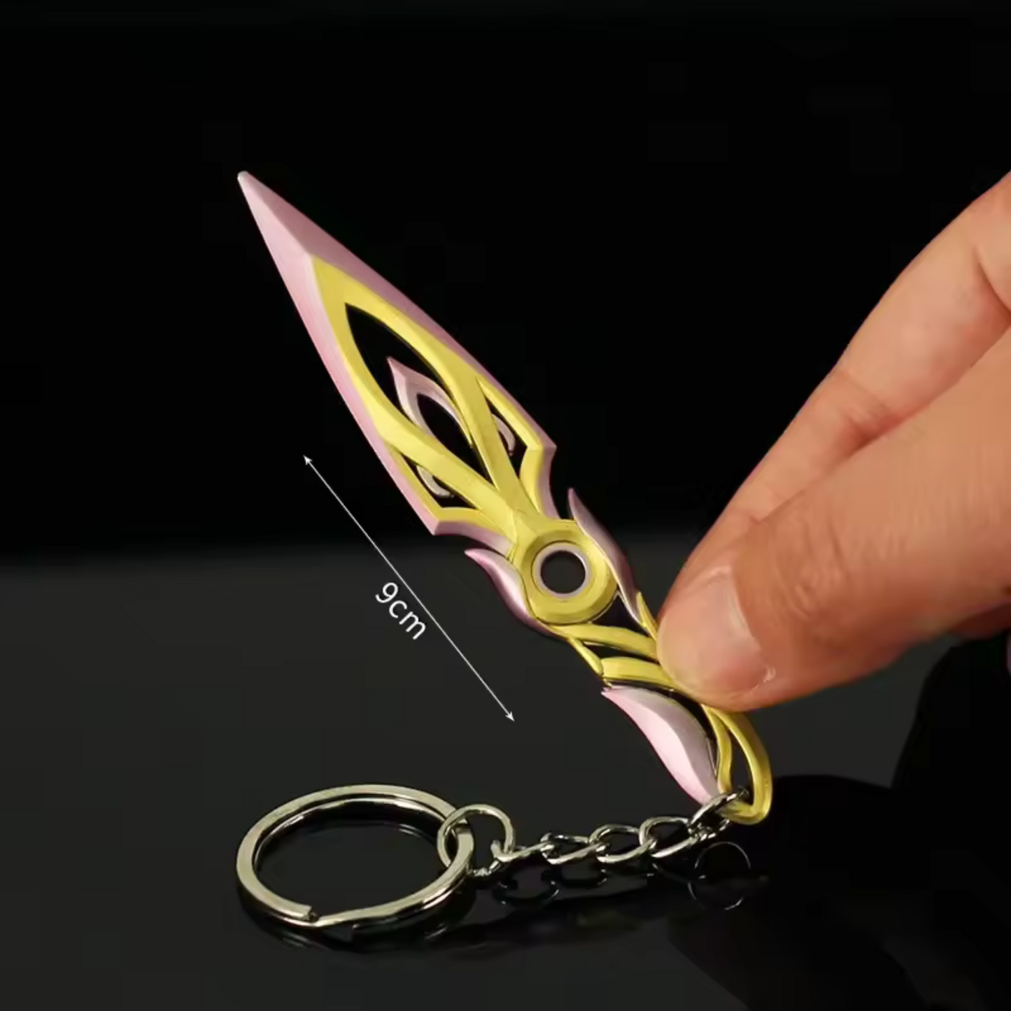 Porte-clé en argent – Kunai Myosotis Valorant (2 coloris disponibles)