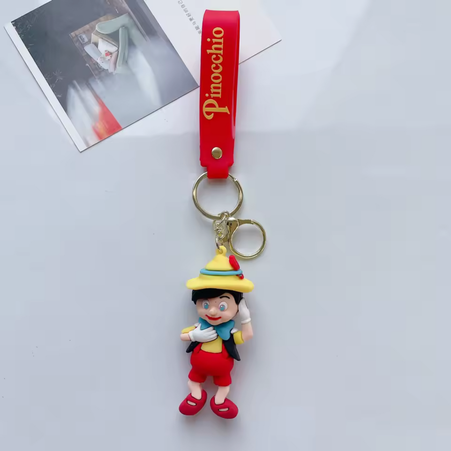 Pinocchio Silicone Keychain - 3 Models
