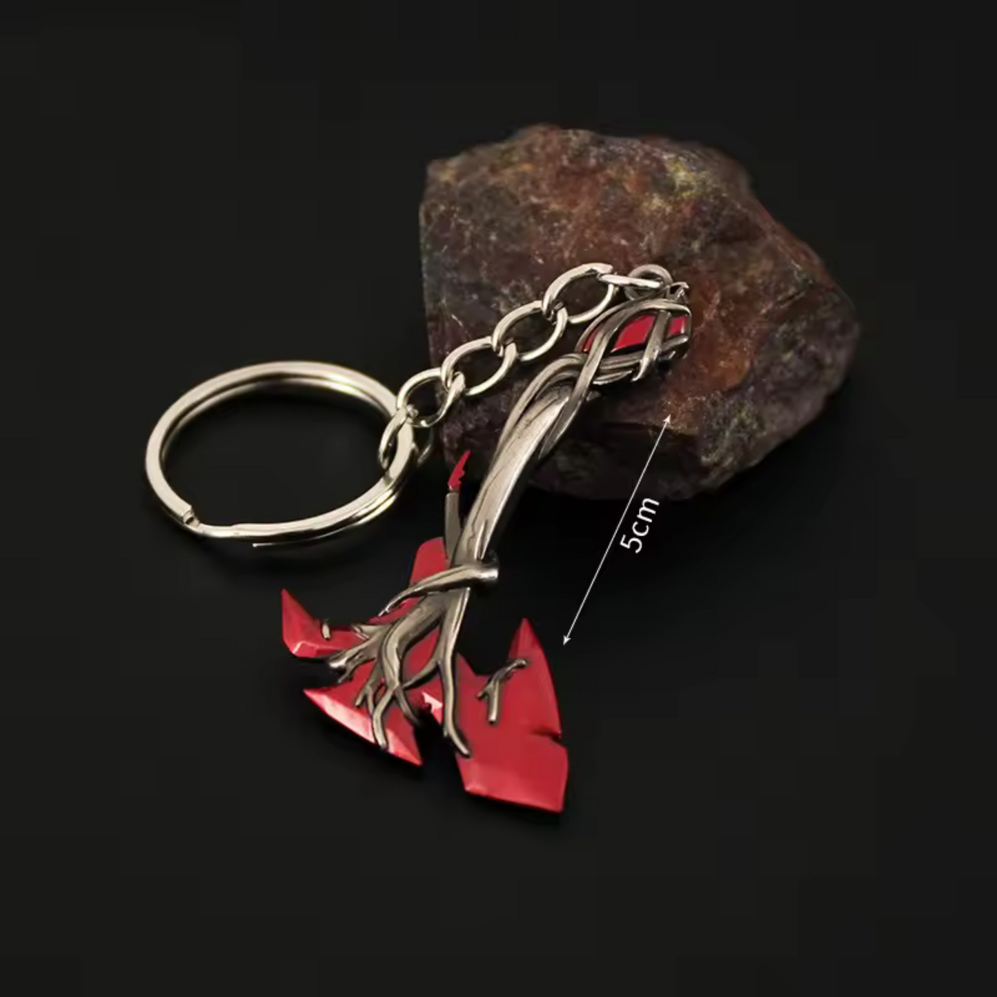 Porte-clé en argent – Hache Gaya Valorant (4 couleurs disponibles)