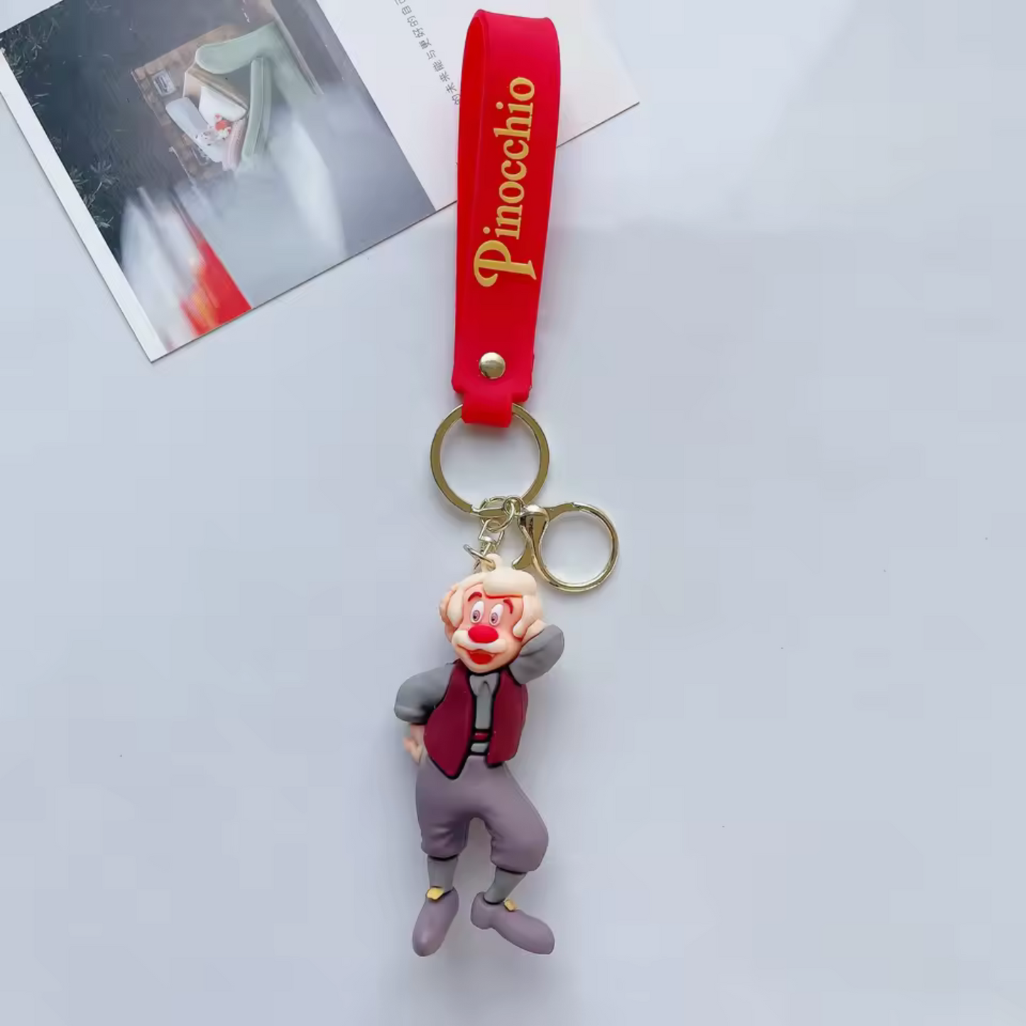 Pinocchio Silicone Keychain - 3 Models